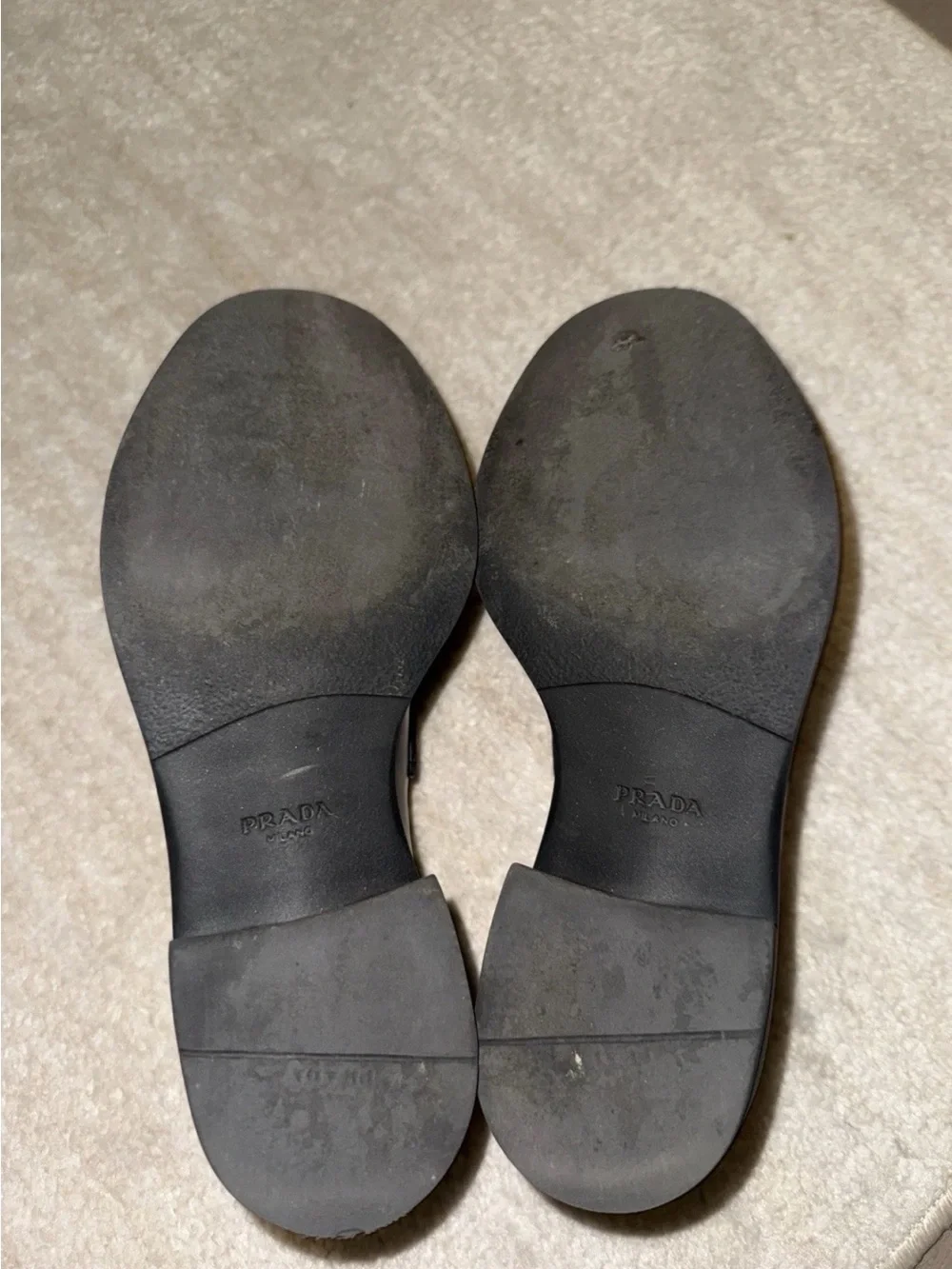Prada Black Leather Loafers